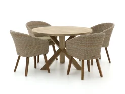 Intenso Tropea/ROUGH-Y ø 120cm dining tuinset 5-delig