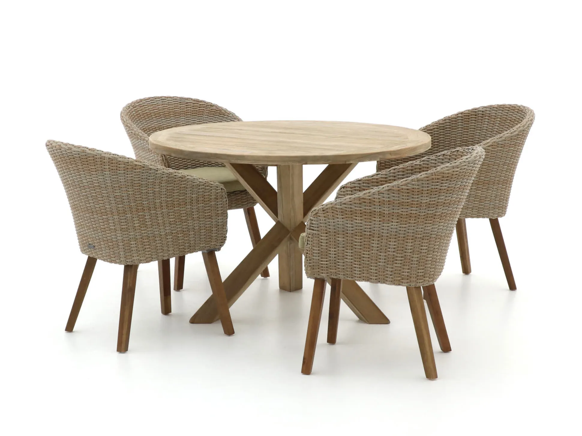 Intenso Tropea/ROUGH-Y ø 120cm dining tuinset 5-delig