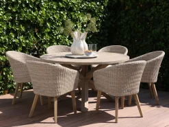 Intenso Tropea/ROUGH-Y ø150cm dining tuinset 7-delig