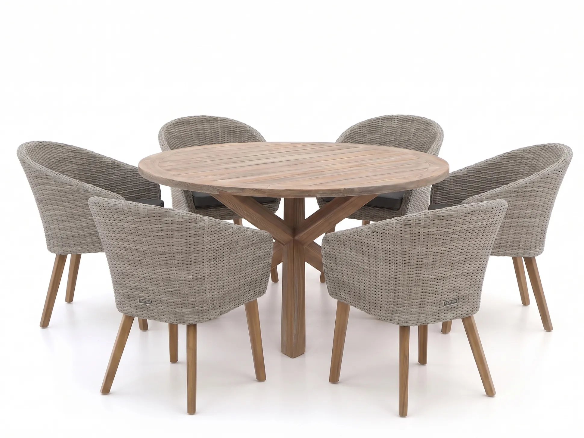 Intenso Tropea/ROUGH-Y ø150cm dining tuinset 7-delig