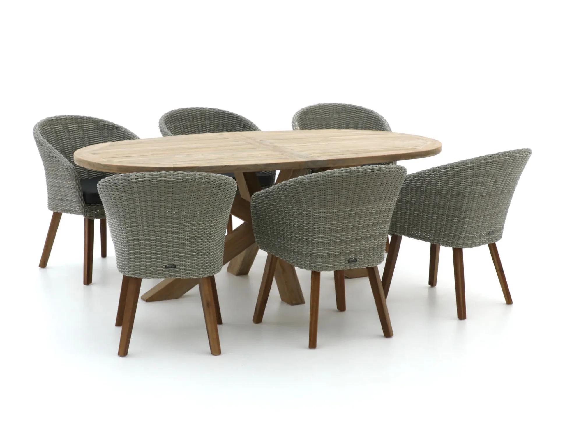 Intenso Tropea/ROUGH-Y Ellips 200cm dining tuinset 7-delig