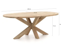 Intenso Tropea/ROUGH-Y Ellips 200cm dining tuinset 7-delig