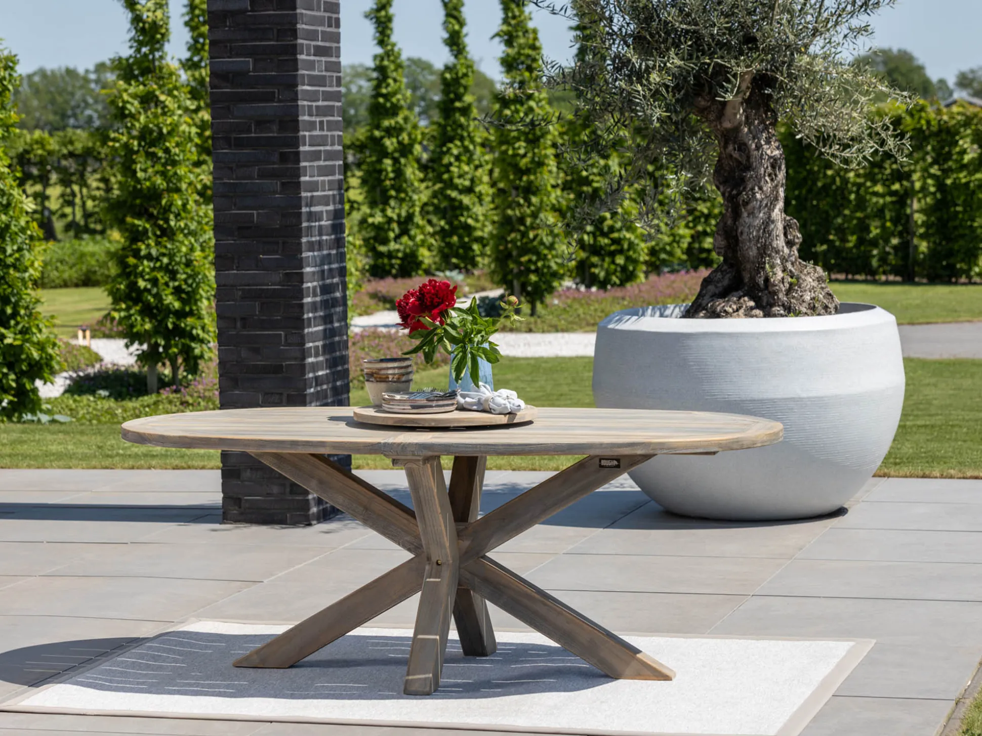 Intenso Tropea/ROUGH-Y Ellips 200cm dining tuinset 7-delig
