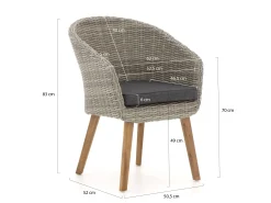 Intenso Tropea/ROUGH-Y Ellips 200cm dining tuinset 7-delig
