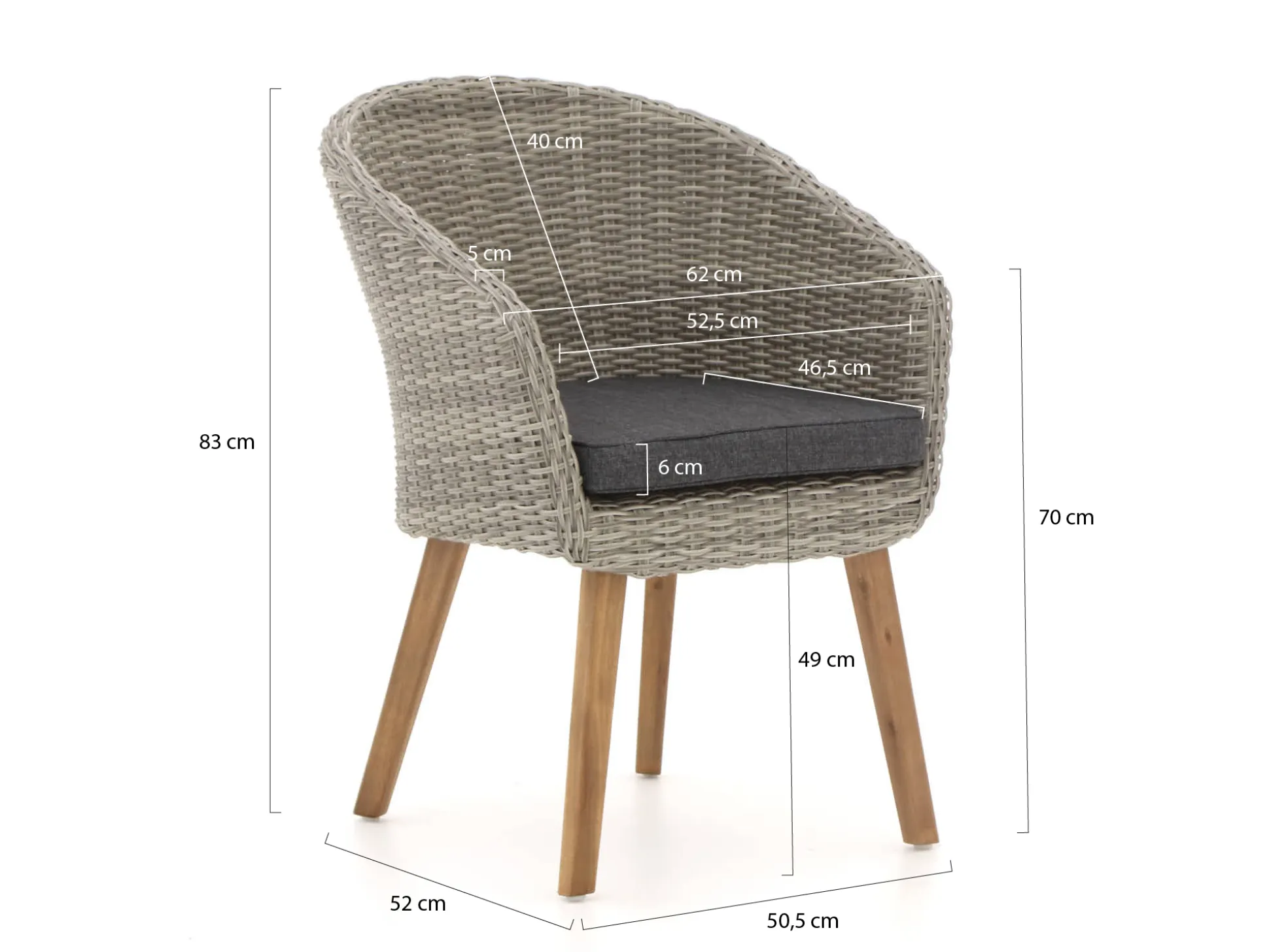 Intenso Tropea/ROUGH-Y Ellips 200cm dining tuinset 7-delig
