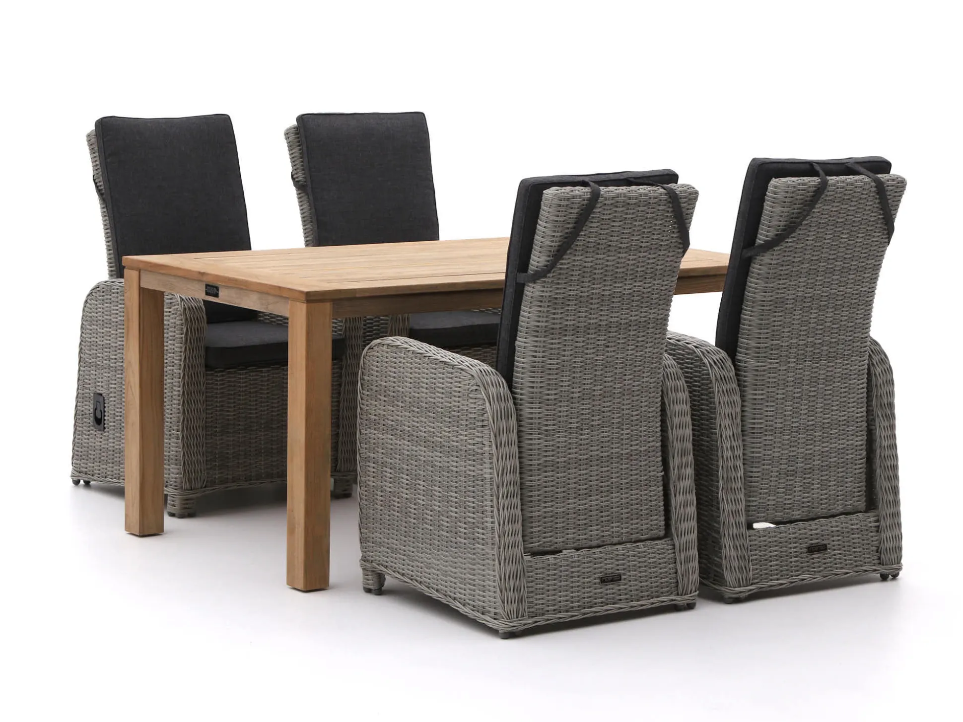 Intenso Umbria/ROUGH-S 160cm dining tuinset 5-delig verstelbaar