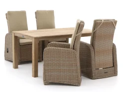 Intenso Umbria/ROUGH-S 160cm dining tuinset 5-delig verstelbaar