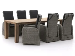 Intenso Umbria/ROUGH-X 240cm dining tuinset 7-delig verstelbaar