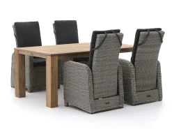 Intenso Umbria/ROUGH-X 180cm dining tuinset 5-delig verstelbaar