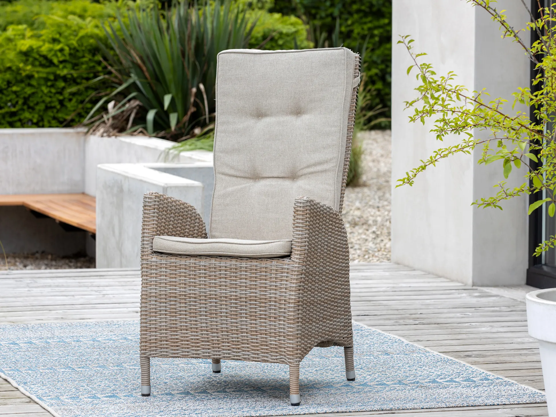 Intenso Umbria/ROUGH-X 200cm dining tuinset 5-delig verstelbaar