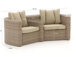 Intenso Venetië loveseat tuinbank 193cm