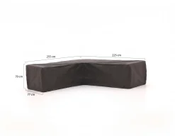 Kees Smit Tuinmeubelhoes hoek loungeset 225/77x225/77x70/35cm