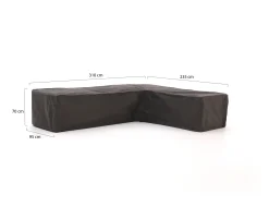 Kees Smit Tuinmeubelhoes hoek loungeset 310x95/235x95x70cm