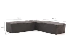 Kees Smit Tuinmeubelhoes hoek loungeset 215x85/215x85x70cm