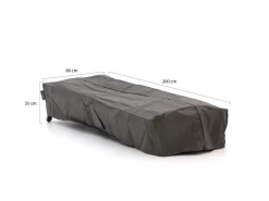 Kees Smit Tuinmeubelhoes ligbed 200x80/130x35cm