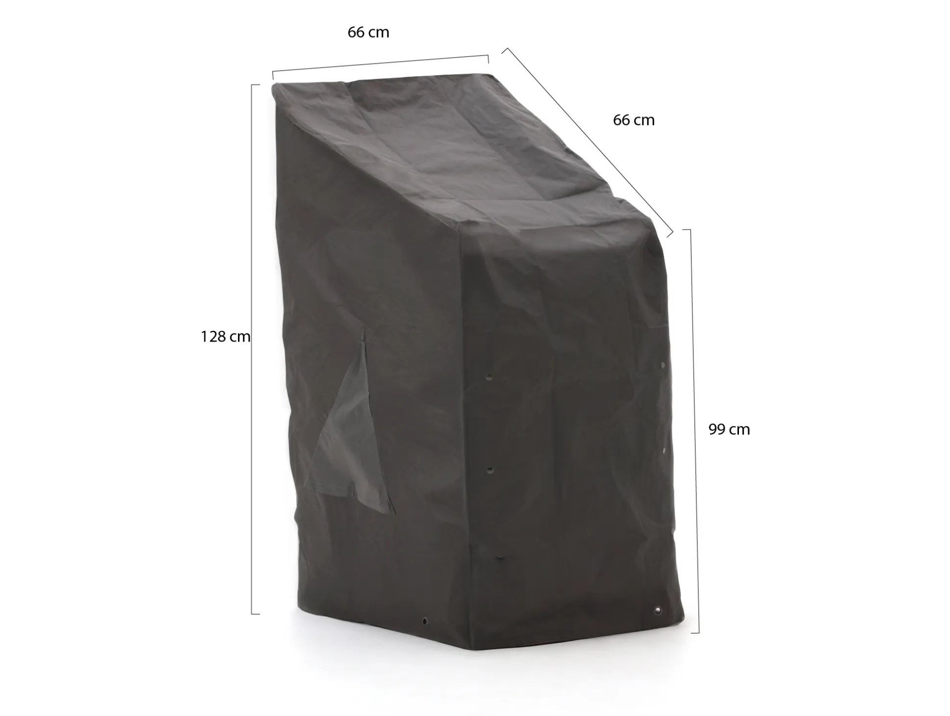 Kees Smit Tuinmeubelhoes stapelbare stoel 66x66x88/128cm