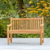 Kinder tuinbank 75x40x56cm/KiKabeer Groot 30cm Bruin