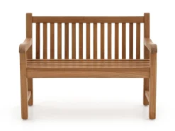 Kinder tuinbank 75x40x56cm/KiKabeer Groot 30cm Bruin