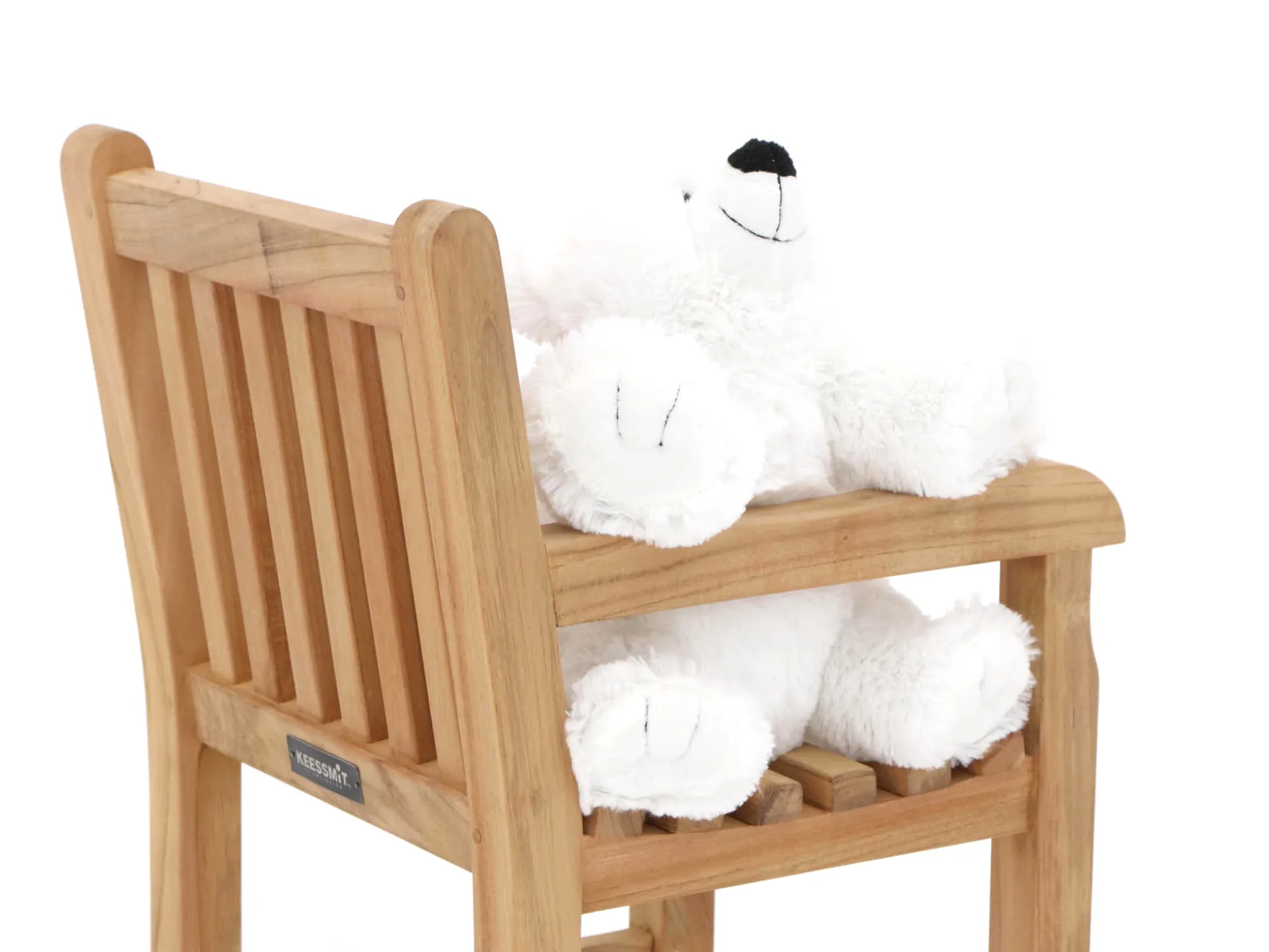 Kinder tuinstoel 35x40x56cm/KiKabeer Groot 30cm wit