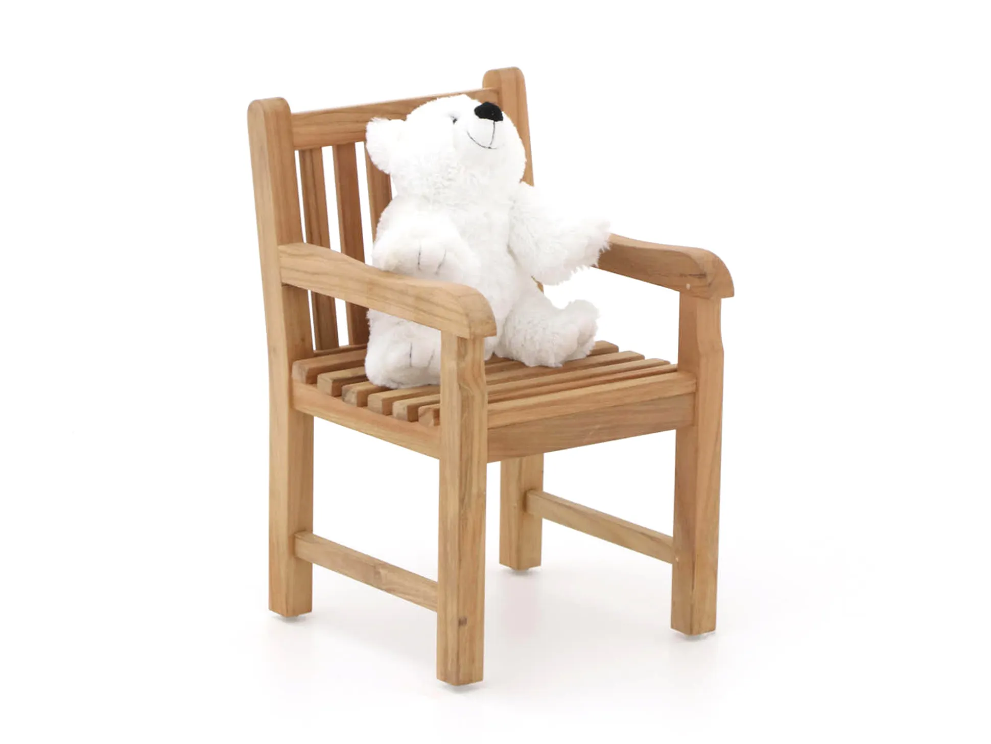 Kinder tuinstoel 35x40x56cm/KiKabeer Groot 30cm wit