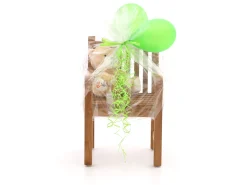 Kinder tuinstoel 35x40x56cm/KiKabeer Groot 30cm Bruin