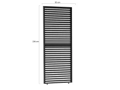 Lamellen zijpaneel 100cm universeel t.b.v. Cedrino Pergola verstelbaar