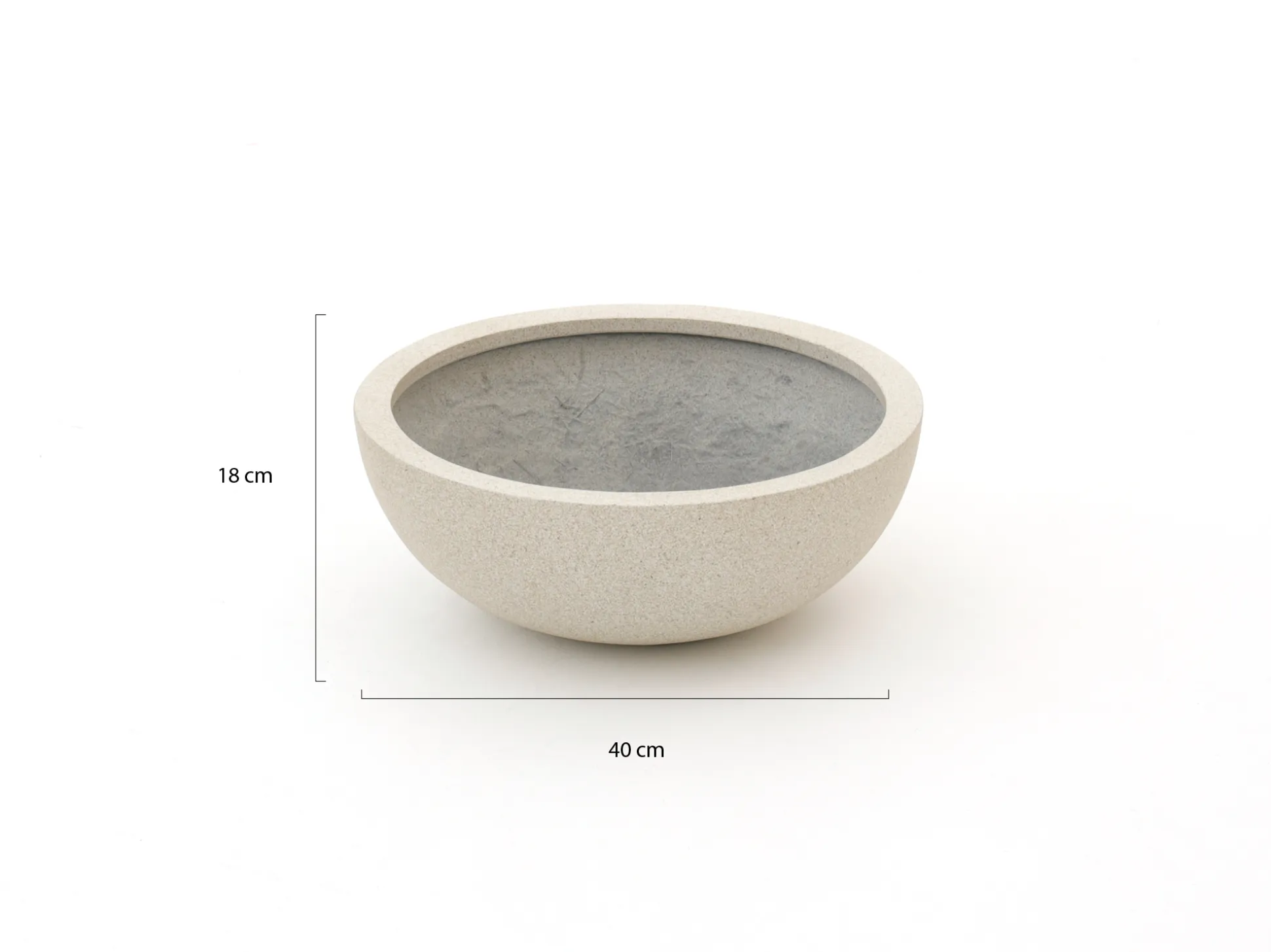 Luca Lifestyle Grigio Bowl bloempot S ø40cm (h:18cm)