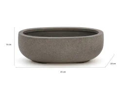 Luca Lifestyle Grigio Longtail bloempot S 45x20x15cm
