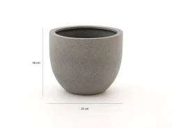 Luca Lifestyle Grigio New Egg Pot bloempot L ø55cm (h:46cm)