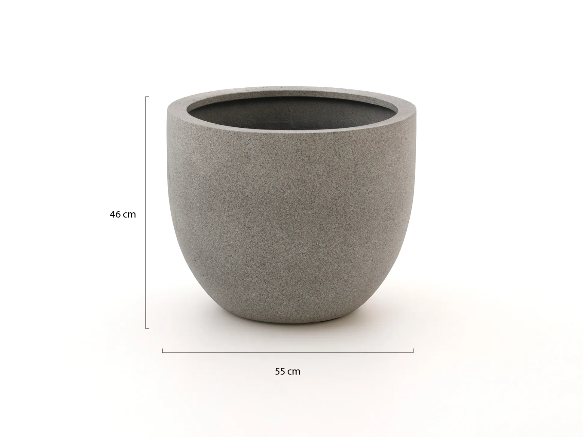 Luca Lifestyle Grigio New Egg Pot bloempot L ø55cm (h:46cm)