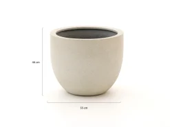 Luca Lifestyle Grigio New Egg Pot bloempot L ø55cm (h:46cm)