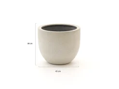 Luca Lifestyle Grigio New Egg Pot bloempot M ø45cm (h:38cm)