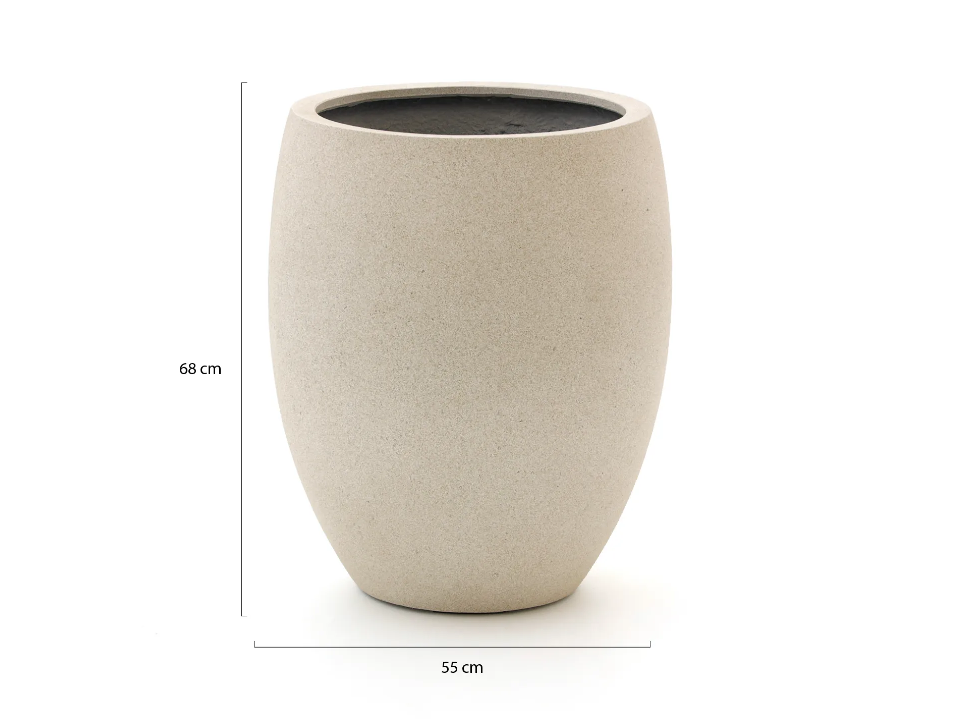 Luca Lifestyle Grigio Tall Balloon bloempot L ø55cm (h:68cm)