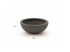 Luca Lifestyle Terreno Bowl bloempot M ø40cm (h:18cm)