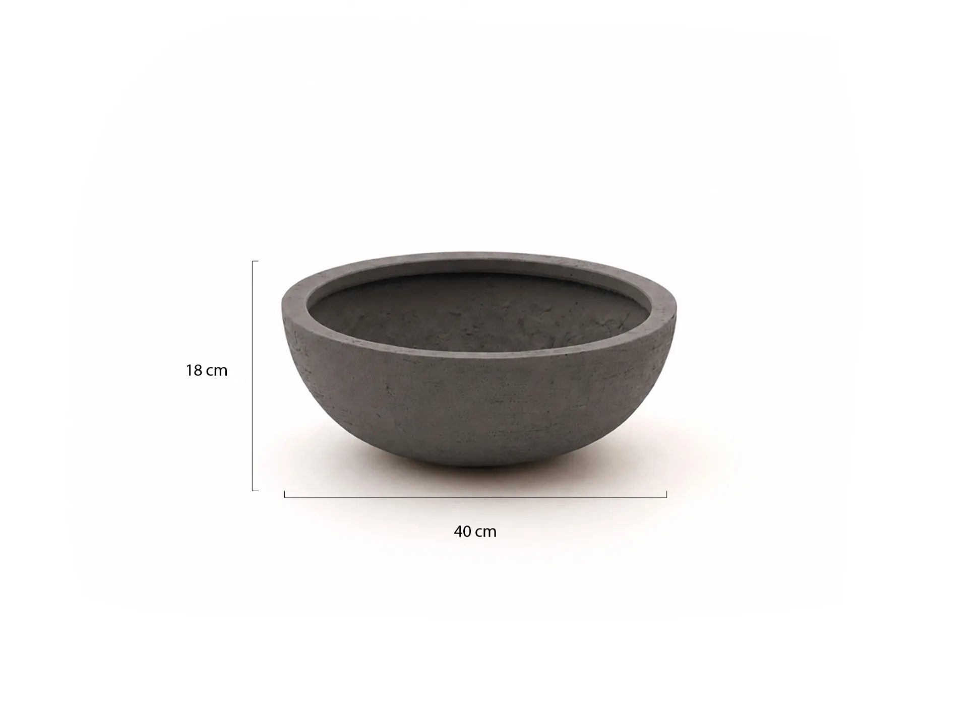 Luca Lifestyle Terreno Bowl bloempot M ø40cm (h:18cm)