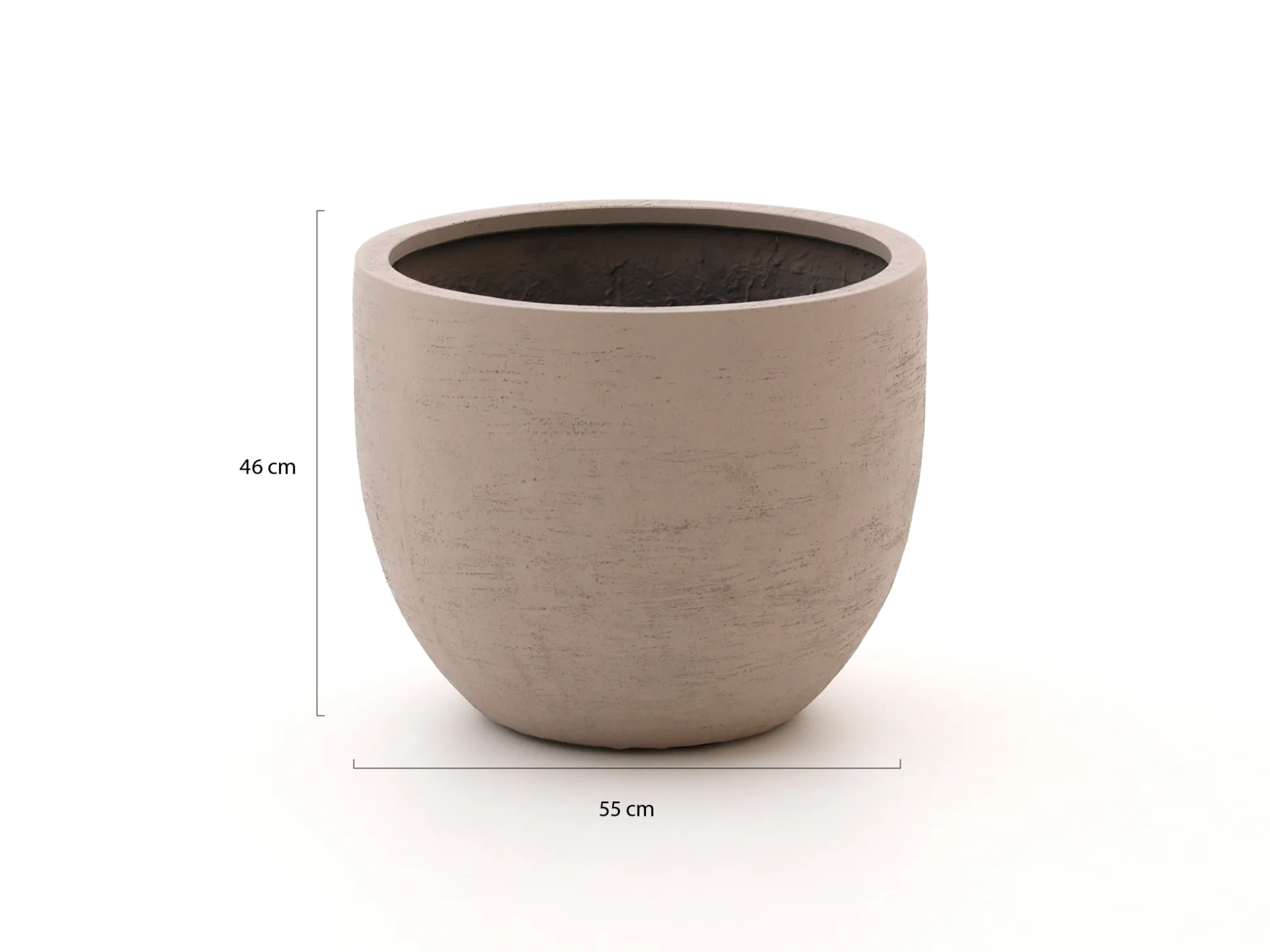 Luca Lifestyle Terreno New Egg Pot bloempot L ø55cm (h:46cm)
