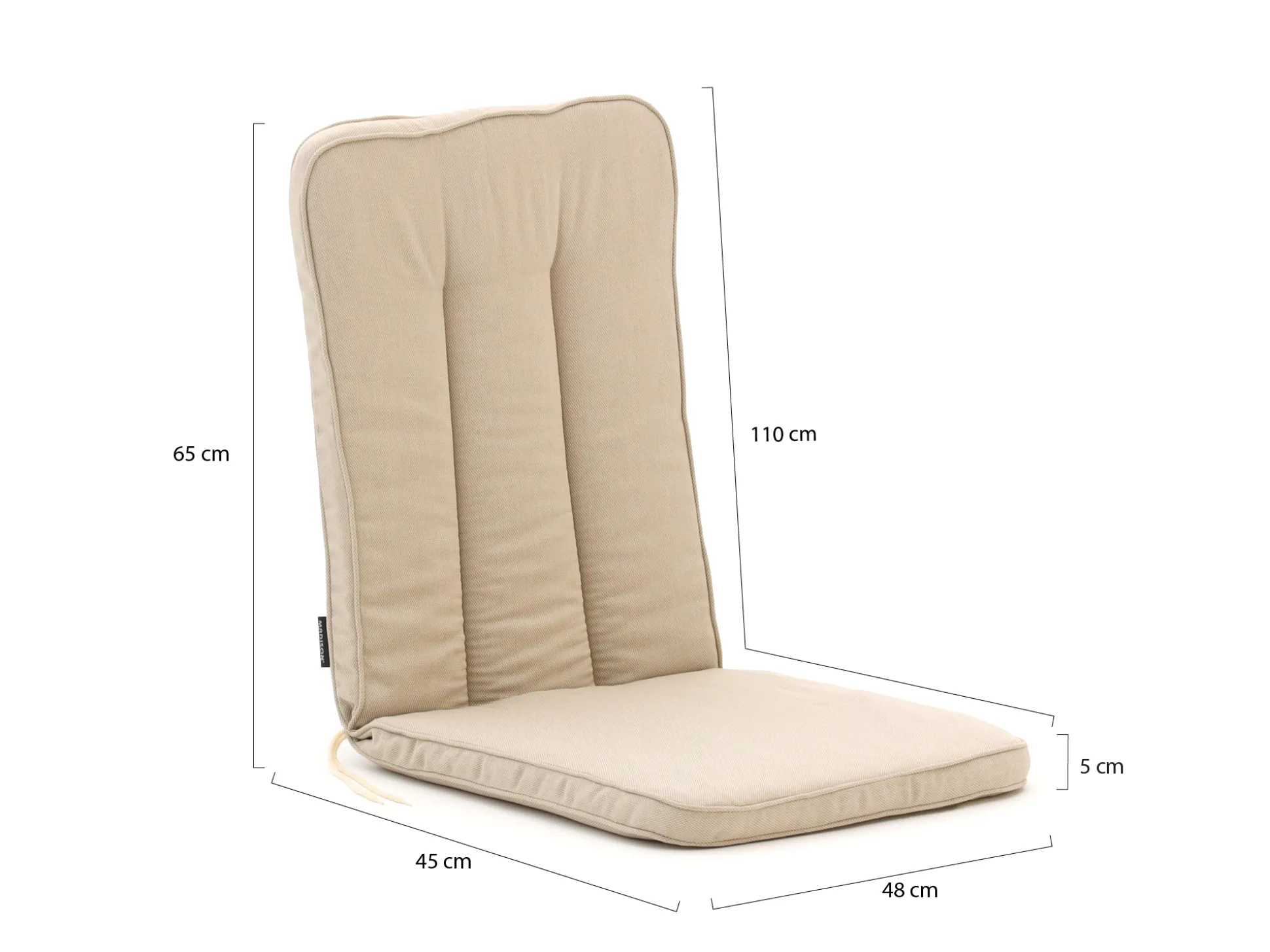 Madison Excelsior tuinkussens hoog 110x48cm