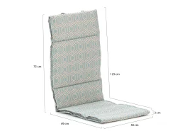Madison Fiber tuinkussen hoog 125x50cm