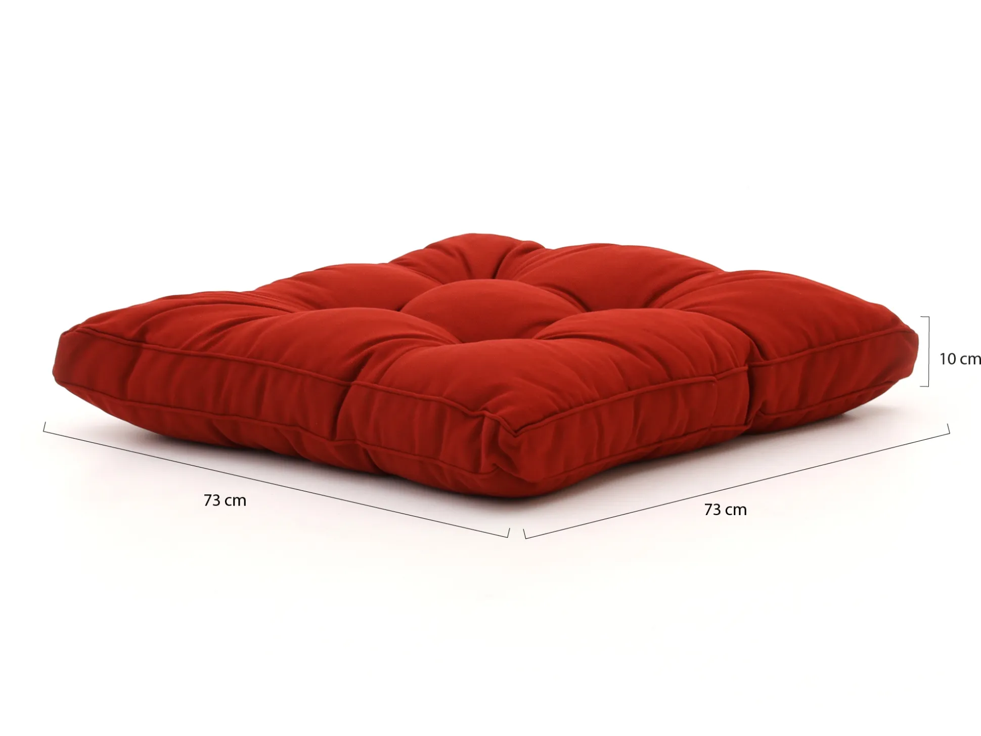Madison Florance loungekussen zit ca. 73x73cm
