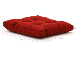 Madison Florance loungekussen zit ca. 73x73cm