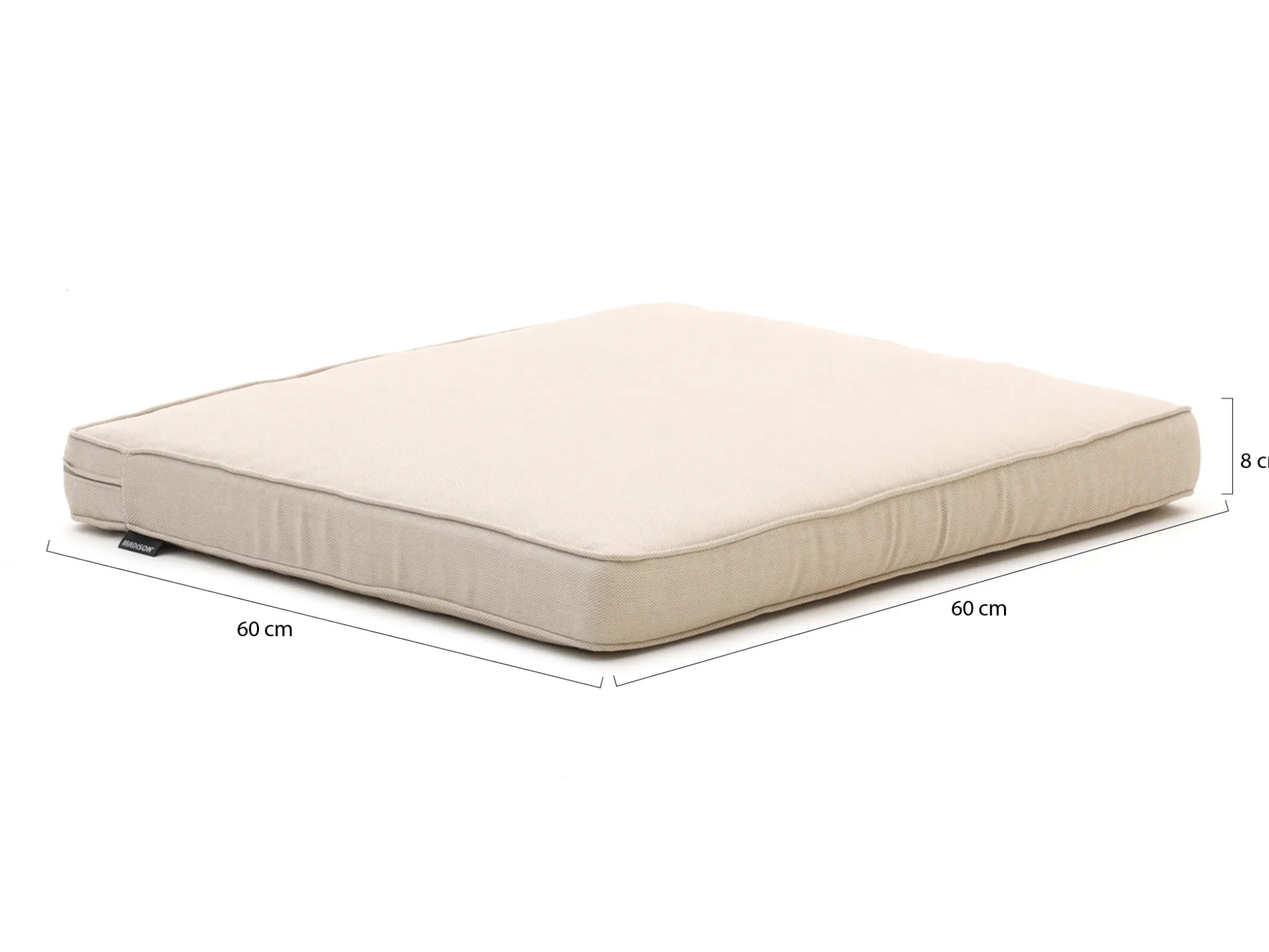 Madison loungekussen luxe zit 60x60cm