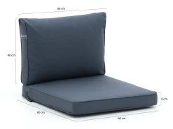 Madison loungekussenset luxe zit 60x60cm rug 60x40cm 4-delig