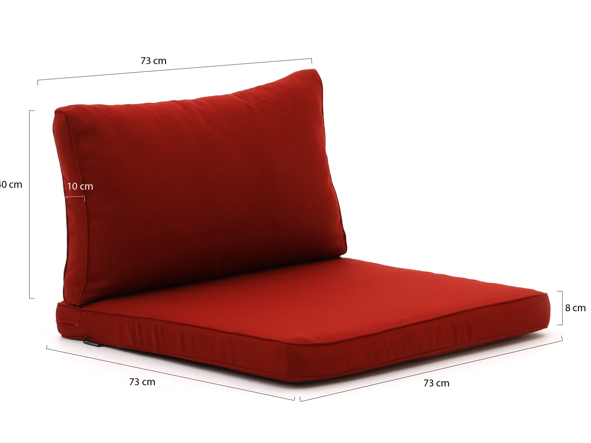 Madison loungekussenset luxe zit 73x73cm rug 73x40cm 4-delig