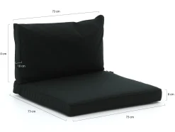 Madison loungekussenset luxe zit 73x73cm rug 73x40cm 4-delig