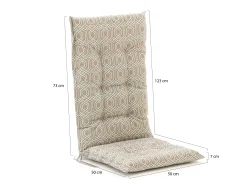 Madison tuinkussen hoge rug 123x50cm