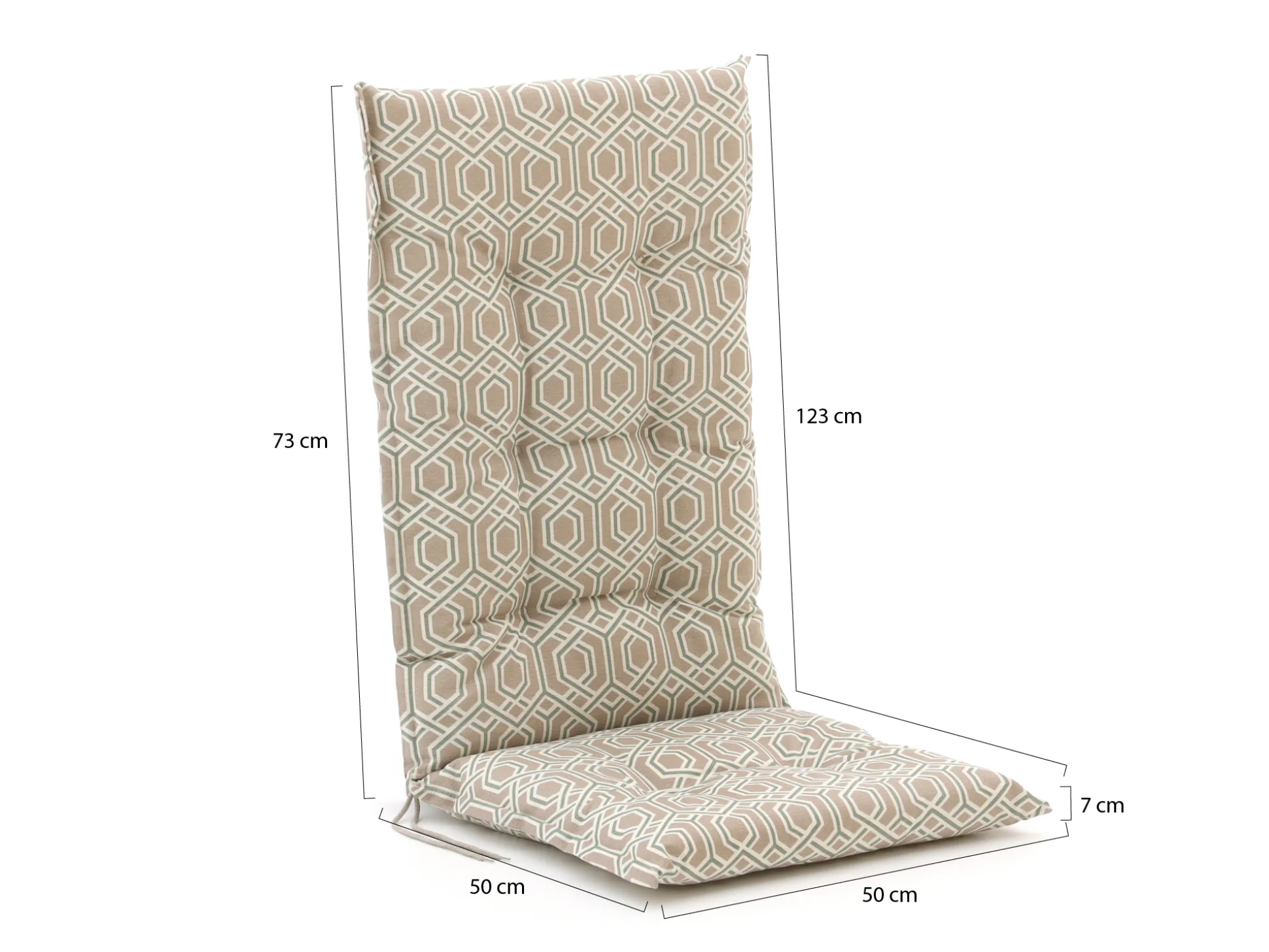 Madison tuinkussen hoge rug 123x50cm