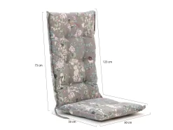 Madison tuinkussen hoge rug 123x50cm