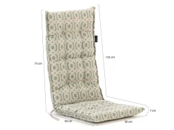 Madison tuinkussen hoge rug 123x50cm