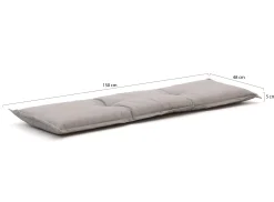 Madison tuinkussen 150x48cm voor tuinbank