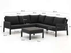 Manifesto Alzano hoek loungeset 4-delig